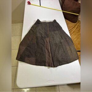 NEW POLO Ralph Lauren RRL Double RL LadiesPatchwork Wool- Cotton Skirt NO TAG 3